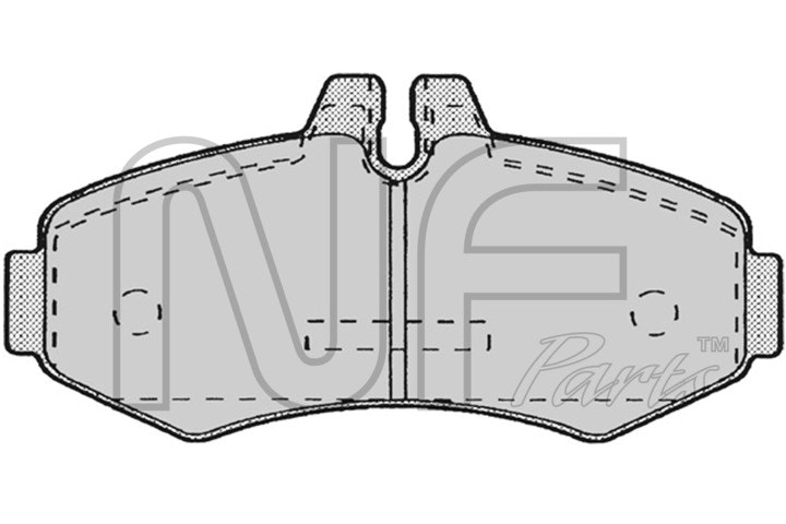 NF PARTS Комплект тормозных колодок, дисковый тормоз NF0008631